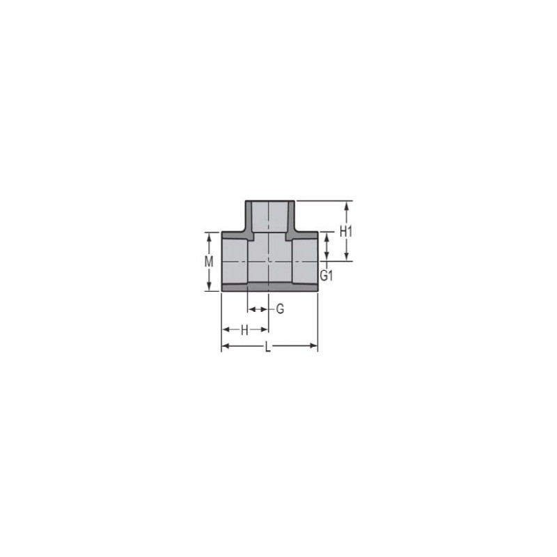 2" PVC 80 SOC TEE             