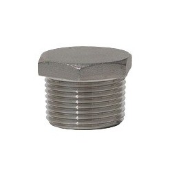 3/8" 150# 304 SS HEX HD PLUG  