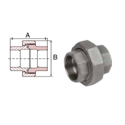 1" 150# 304 SS S/W UNION      