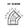 3" S10 316L LR WELD 45 A403   
