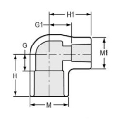 2 X 1 1/2 PVC 40 SOC 90       