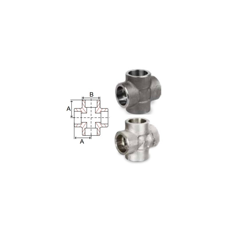 1/4" FS 3M THRD CROSS IMP     