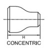 1 1/2 X 1 CONC WELD RDCR IMP  