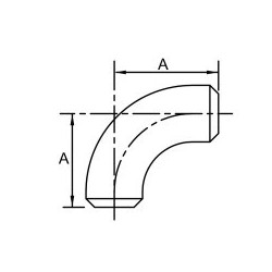 2 1/2" LR WELD 90 IMP         