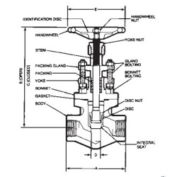 1 1/2" SW12141 VOGT GLOBE VLVE